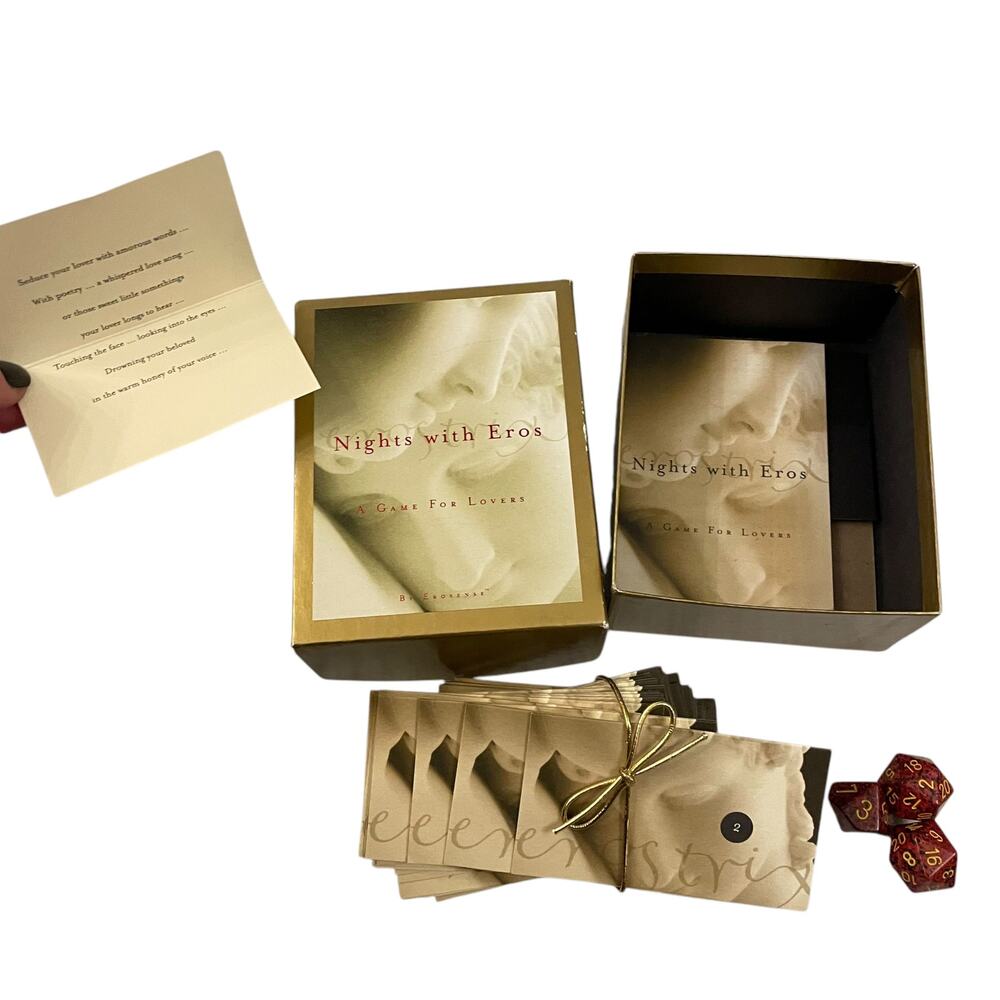 Vintage Adult Romance Game Nights with Eros for Lovers Couple Time 2000 Unused